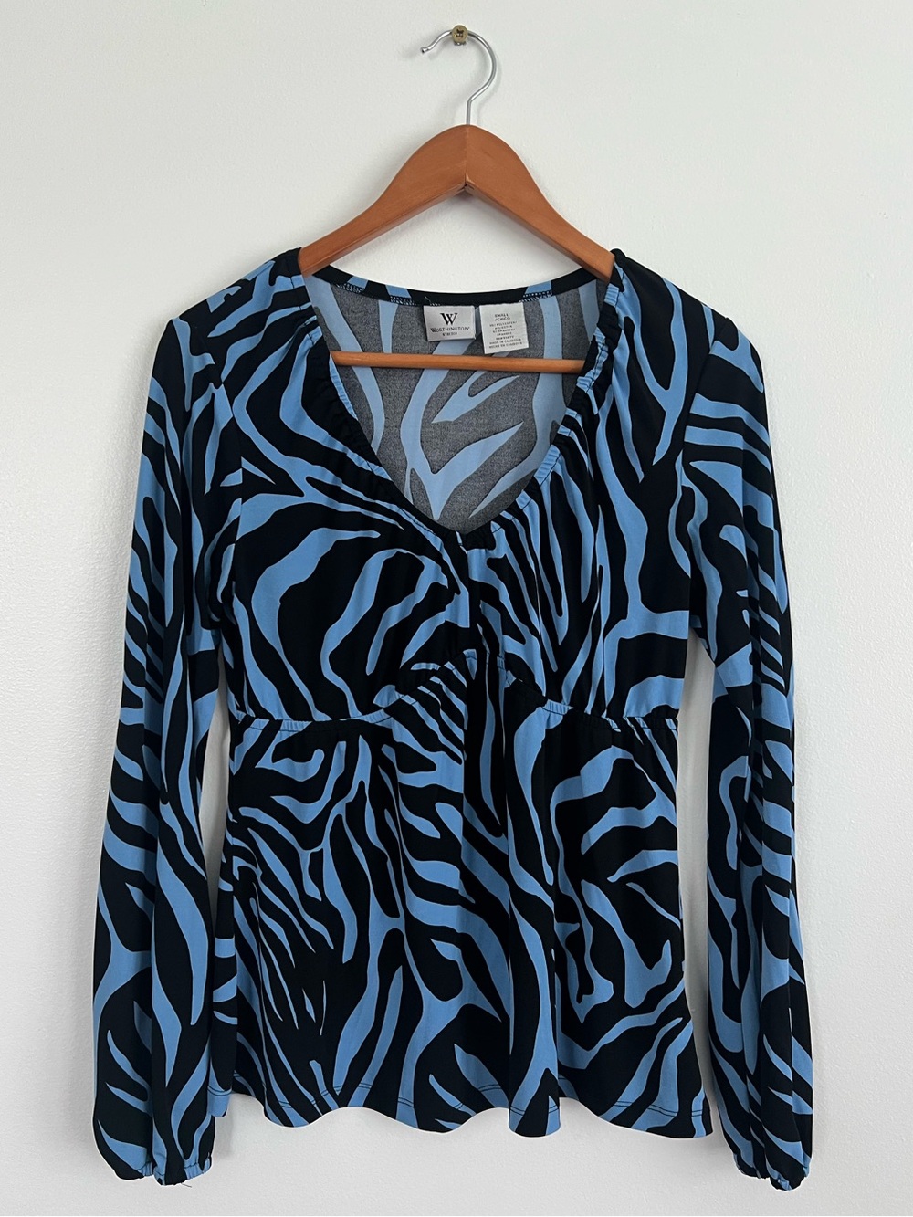 Worthington Zebra Print Top